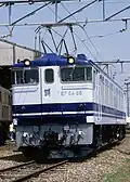 JNR EF64 66 in Euroliner livery in 1985