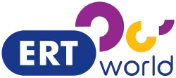 ERT World logo used from 2008–2013 and again since its re-launching in 2016. This logo changed the new look from 2008.
