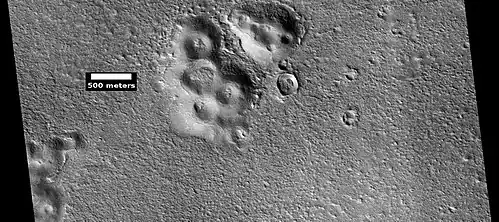 Cones, as seen by HiRISE under HiWish program These may be mud volcanoes. Mud volcanoes may contain remains of life, as the mud comes down from deep depth; hence, were protected from surface radiation.
