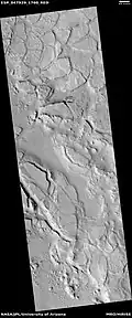 Layered mesas, as seen by HiRISE under HiWish program