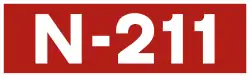 National road N-211 shield}}