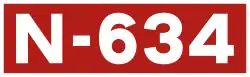 National road N-634 shield}}