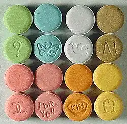 Image of Ecstasy tablets