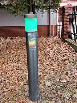 EkoSłupek air pollution sensor in Poland.