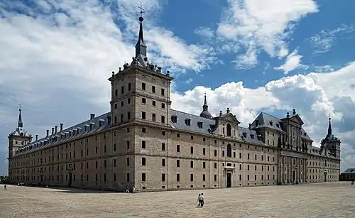 Mannerism - El Escorial, outside Madrid, Spain, by Juan Bautista de Toledo and Juan de Herrera, 1559-1584[182]