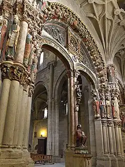 Gothic – Portal of the Ourense Cathedral, Ourense, Spain, unknown architect, first half of the 13th century