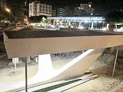 Eleftheria Square under construction at night