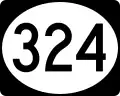 Route 324 marker