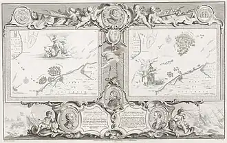 2 maps which inspired tapestries 9 & 10