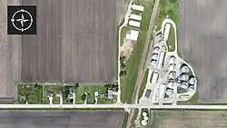 An aerial photo of Enterprise, taken on June 10, 2025