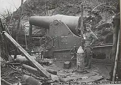 A Obice da 280 captured by the Austrians.