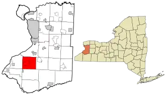 Location in Erie County and New York.