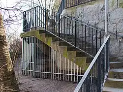 Fence under the stairs of the City Archives in Kungsholmen in Stockholm (2015)[46]