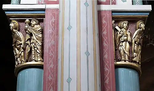 Gothic revival capital in Nave (19th c.)