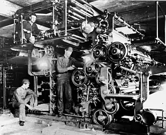 The pressroom in 1911