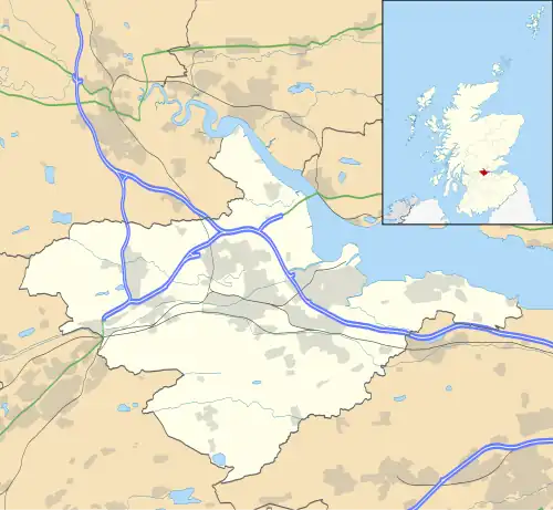 Falkirk shown within Scotland