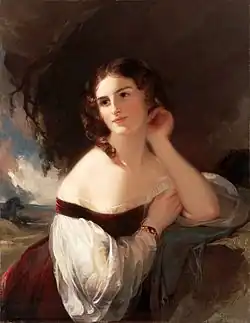 Painting of Fanny Kemble in 1834