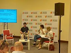 Federica Manzon during Warsaw International Book Fair 2024