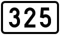 Regional Road 325 shield}}