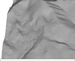 Fitted B-spline surface with smaller lambda and less smoothing