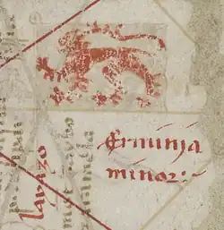 The flag of Medieval Ayas/Lajazzo, a port city of Armenian Kingdom of Cilicia, as shown on the Dulcert atlas, now modern Yumurtalık (1339)