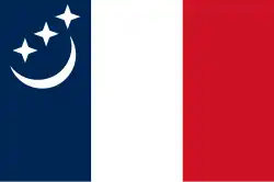 Flag of the Montagnard country of South Indochina (1946–1950)