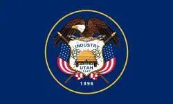 Historic Flag of Utah (enhanced variant)