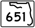 State Road 651 marker