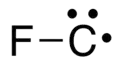 Skeletal formula of fluoromethylidyne