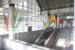 Aluminum plate forms by Dan George for Forest Hills, Boston MA for the MBTA