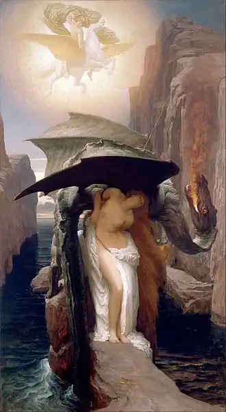 Frederic, Lord Leighton, Perseus and Andromeda, 1891, showing the punishment as unfair[57]