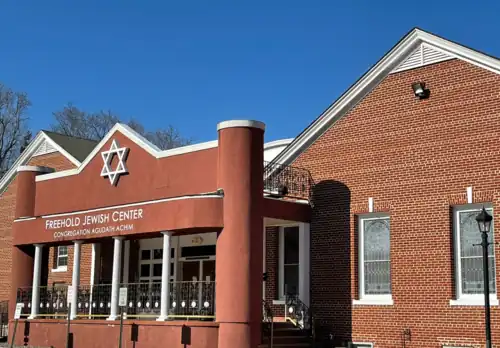 Front exterior of the Freehold Jewish Center