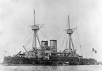 Indomptable in the late 1880s