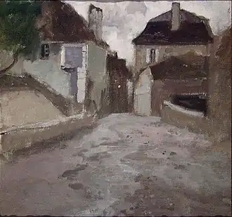 Village Street in overcast Weather 1898