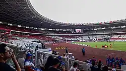 The Stadium during athletics on 2018 Asian Para Games.