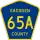 County Road 65A marker