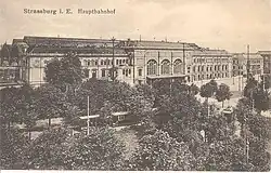 Gare de Strasbourg (then Straßbug Hbf) around 1910