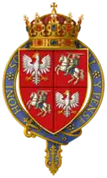 Garter-Encircled Arms of Casimir IV, King of Poland, KG]]