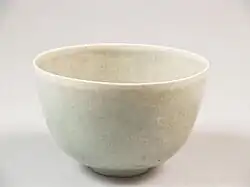 Bowl with small foot ring gray green, 1989