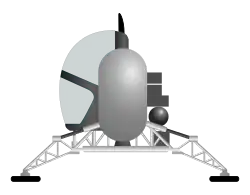 Drawing of a small spacecraft