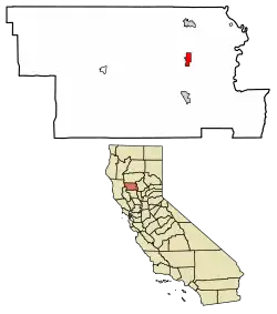 Location of Artois in Glenn County, California.