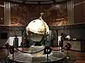 The famous globe lobby of the Times Mirror building.