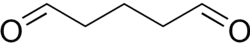 Skeletal formula of glutaraldehyde