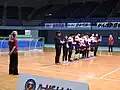 South Korea men's team at line-up