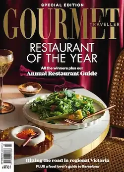 Cover of Gourmet Traveller magazine