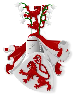 Coat of arms of Berg, then Limburg. Also used by the provinces of Limburg (Belgium) and Limburg (Netherlands).