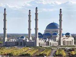 Astana Grand Mosque is the largest mosque in Central Asia in Astana, Kazakhstan