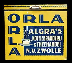 A coffee or tea container