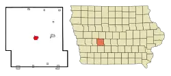 Location of Guthrie Center, Iowa