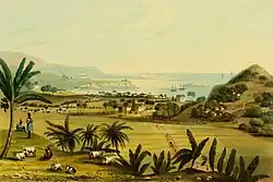 Port Maria, 1825, engraving by James Hakewill